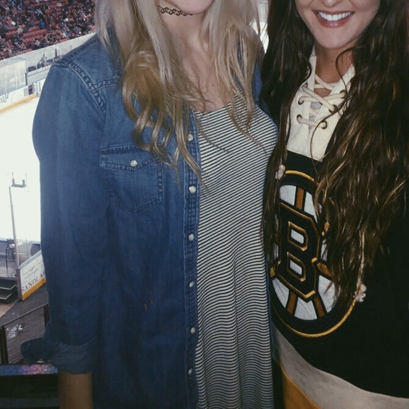 💀BOGO FREE American Eagle Striped Flowy Dress - Picture 3 of 4